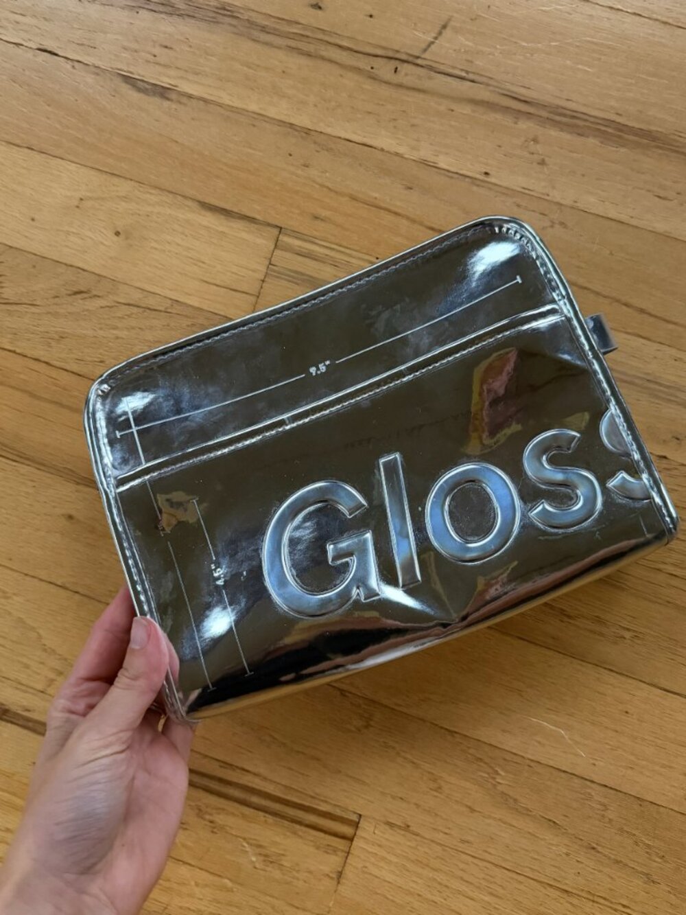 Glossier Chrome Makeup/Cosmetics Organizer